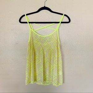 Vera Wang | Princess | Sheer Aztec Tank